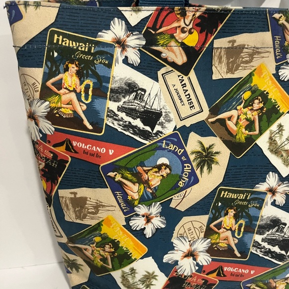 Hawaii Beach tote Bag Hawaiian Bag Maui Oahu Lanai Islands Palms Local Design - Picture 4 of 11